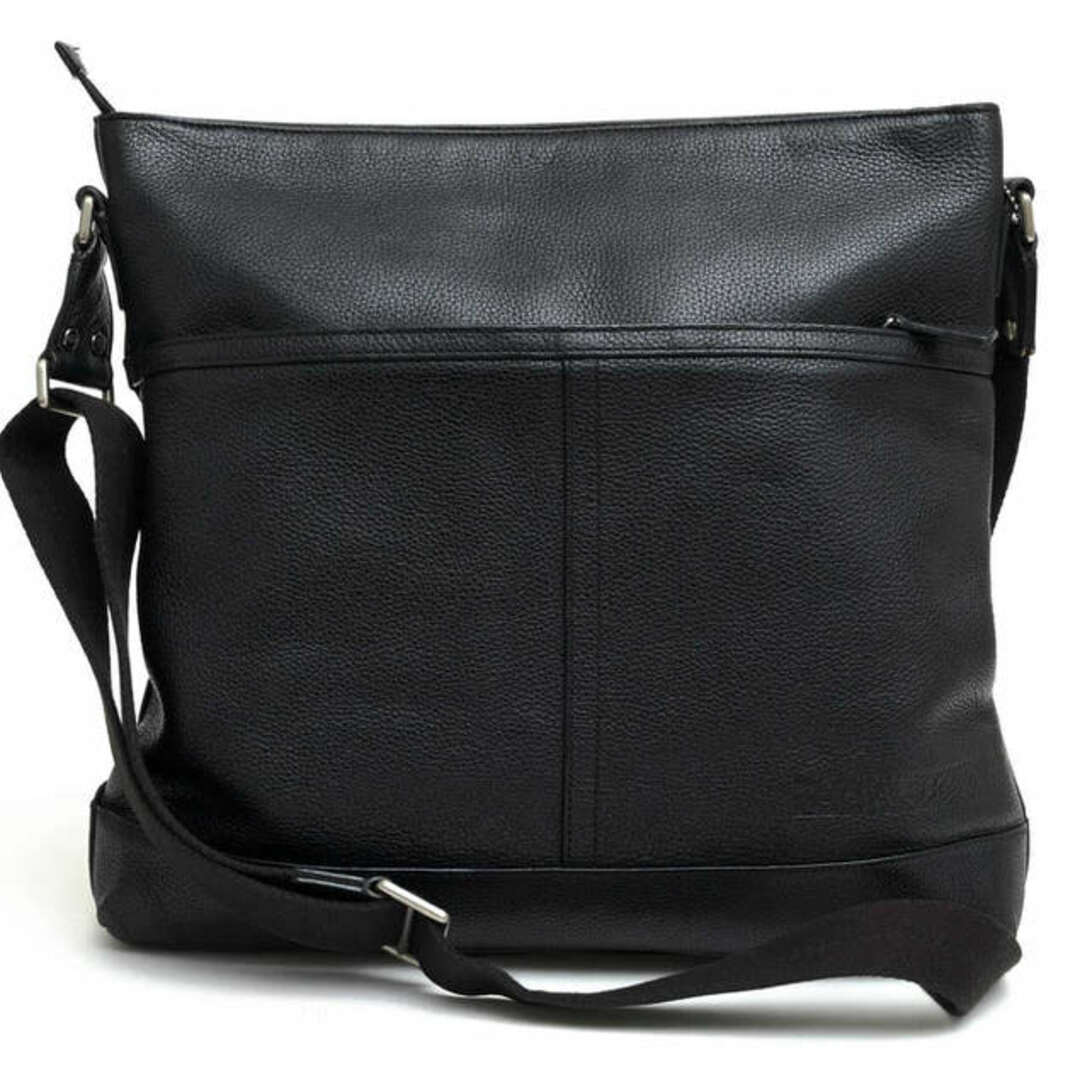 コーチ／COACH バッグ ショルダーバッグ 鞄 メンズ 男性 男性用レザー 革 本革 ブラック 黒 F70457 CAMDEN LG ZP TP  CROSS BODY キャムデン ペブルドレザー ラージジップ トップ クロスボディー シボ革 シュリンクレザー | フリマアプリ ラクマ