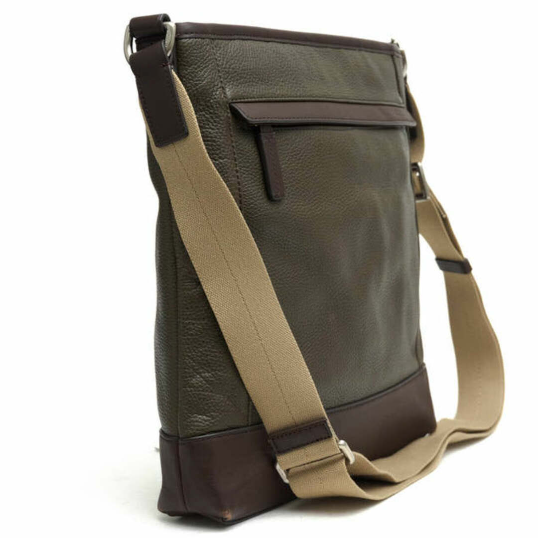 コーチ／COACH バッグ ショルダーバッグ 鞄 メンズ 男性 男性用レザー 革 本革 オリーブ カーキ  F70920 Camden Leather Tech Crossbody キャムデン テック クロスボディ シボ革 シュリンクレザー 2