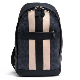 コーチ(COACH)のコーチ／COACH バッグ ショルダーバッグ 鞄 メンズ 男性 男性用PVC レザー 革 ネイビー 紺  F72353 Charles Pack In Varsity Signature チャールズ パック ヴァーシティ シグネチャー ボディバッグ(ボディーバッグ)