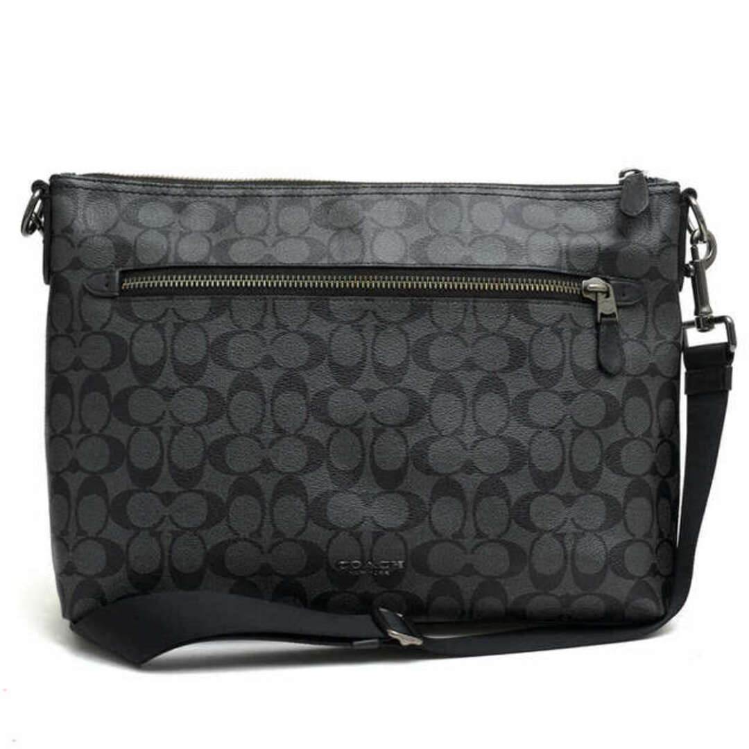 コーチ／COACH バッグ ショルダーバッグ 鞄 メンズ 男性 男性用PVC レザー 革 グレー 灰色  F78722 Graham Soft Messenger In Signature Canvas グラハム ソフト メッセンジャー シグネチャー柄 メッセンジャーバッグ ノートPC収納可