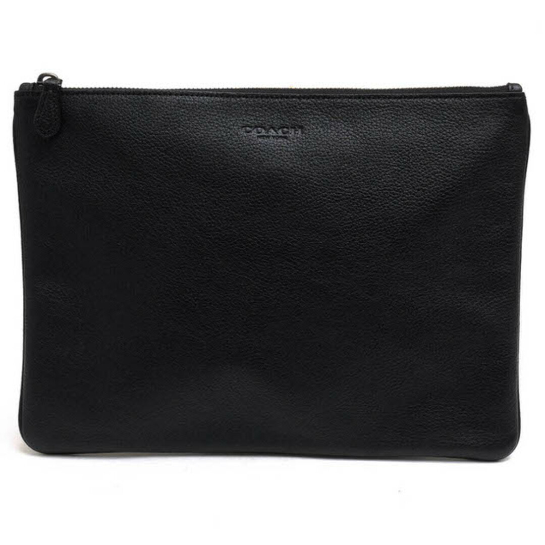 コーチ/COACH バッグ セカンドバッグ クラッチバッグ 鞄 メンズ 男性 男性用レザー 革 本革 ブラック 黒 F28557 シボ革 シュリンクレザー | フリマアプリ ラクマ