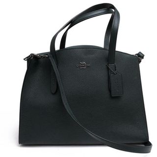 コーチ(COACH)のコーチ／COACH バッグ トートバッグ 鞄 ハンドバッグ レディース 女性 女性用レザー 革 本革 グリーン 緑  25137 CHARLIE CARRY ALL チャーリー キャリーオール 2WAY ショルダーバッグ シボ革 シュリンクレザー(トートバッグ)