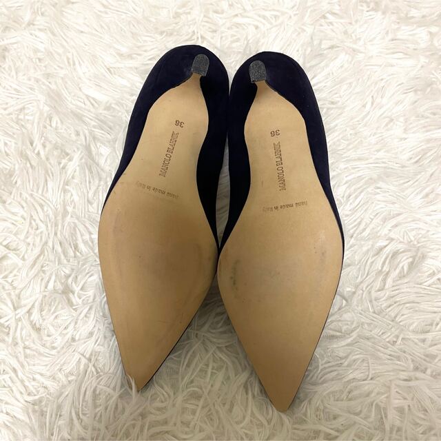 MANOLO BLAHNIK(マノロブラニク)のkmhr様専用 ほぼ未使用♪マノロブラニク/ポインテッドトゥ　パンプス☆　23㎝ レディースの靴/シューズ(ハイヒール/パンプス)の商品写真