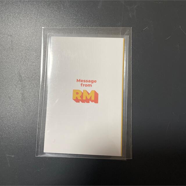 防弾少年団(BTS)(ボウダンショウネンダン)のBTS butter メッセージカード ナムジュン RM エンタメ/ホビーのCD(K-POP/アジア)の商品写真