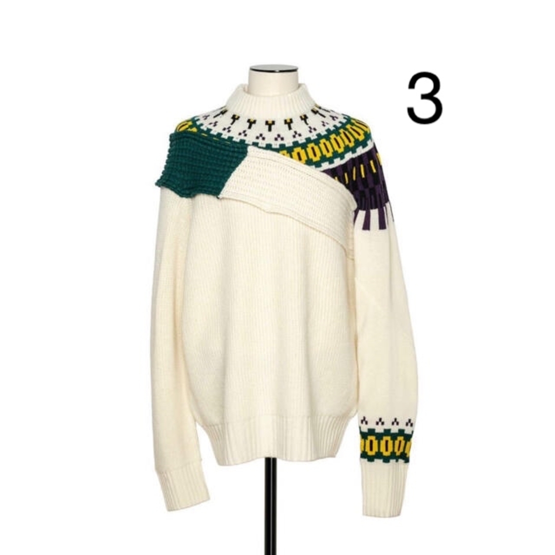 Sacai】Knit Pullover 21AW 21-02610M-