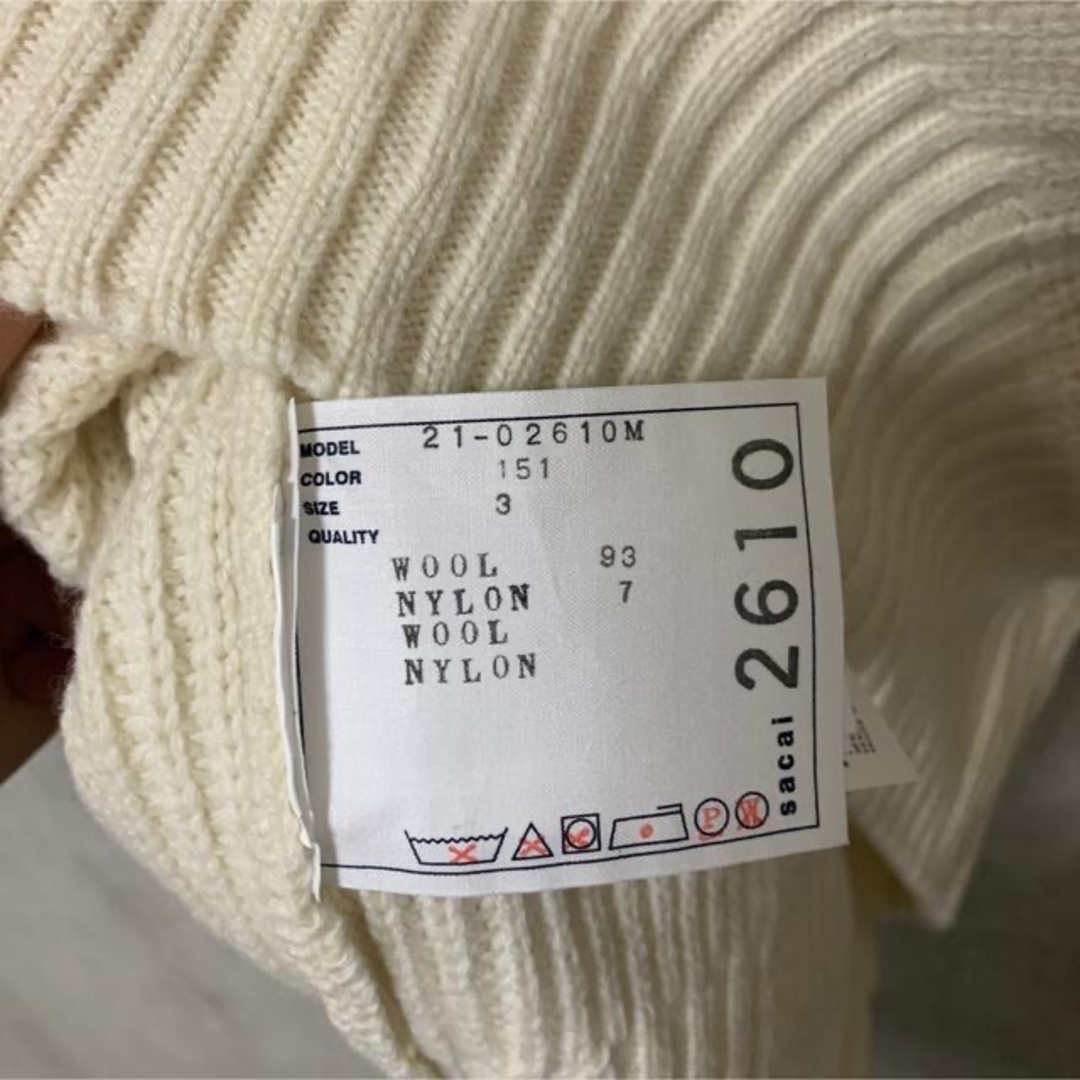 Sacai】Knit Pullover 21AW 21-02610M-