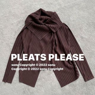 プリーツプリーズイッセイミヤケ(PLEATS PLEASE ISSEY MIYAKE)のPLEATS PLEASEプリーツプリーズ ビッグカラー変形プリーツ ジャケット(その他)