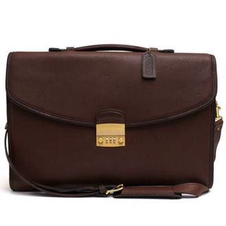 コーチ(COACH)のコーチ／COACH バッグ ブリーフケース ビジネスバッグ 鞄 ビジネス メンズ 男性 男性用レザー 革 本革 ダークブラウン 茶 ブラウン  5358 Embassy Attache Briefcase A4サイズ収納可能 2WAY ショルダーバッグ(ビジネスバッグ)