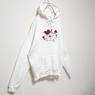 【激レア】 バンズ フロント 刺繍 薔薇 柄 ロゴ オーバーサイズ パーカー