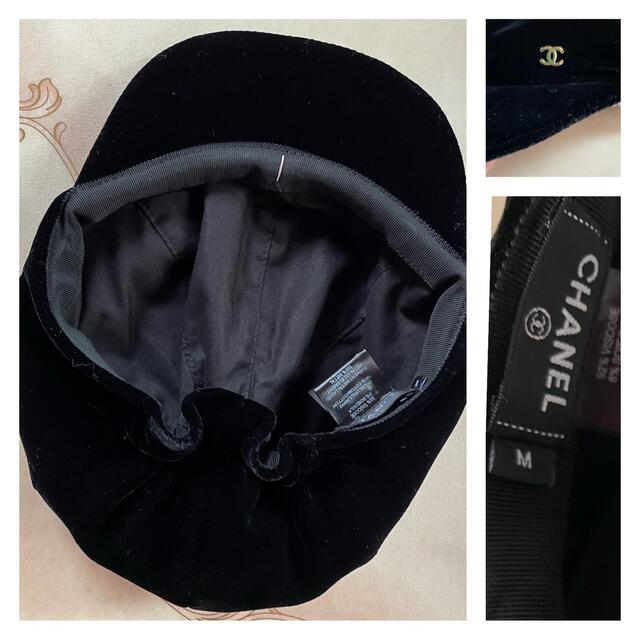 シャネル キャスケット CHANEL 帽子 ブラック2021 黒 AW レディースの帽子(キャスケット)の商品写真