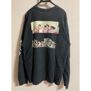 ステューシー(STUSSY)のFLAGSTUFF ロンT 風刺画　XL(Tシャツ/カットソー(七分/長袖))