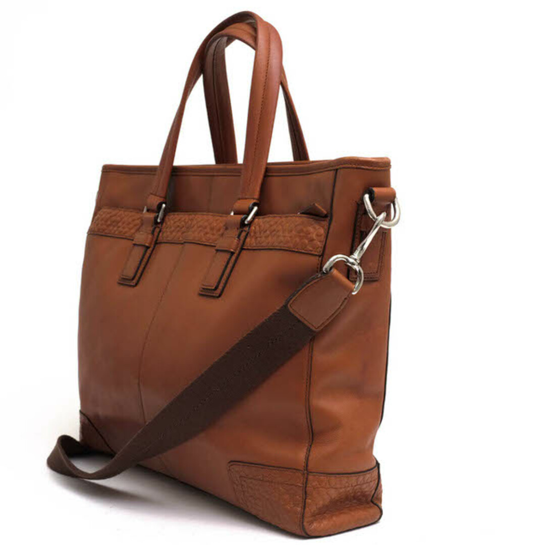 コーチ/COACH バッグ ブリーフケース ビジネスバッグ 鞄 ビジネス メンズ 男性 男性用レザー 革 本革 ブラウン 茶 F70455 Graham Leather Zip Business Tote グラム レザー ジップ ビジネストート ミニシグネチャー柄 2WAY ショルダーバッグ
