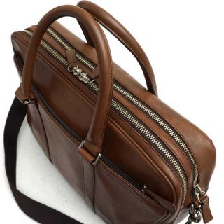 コーチ／COACH バッグ ブリーフケース ビジネスバッグ 鞄 ビジネス メンズ 男性 男性用レザー 革 本革 ブラウン 茶  F71066 LEXINGTON ZIP TOP BRIEF レキシントン ジップトップ ブリーフ 2WAY ショルダーバッグ