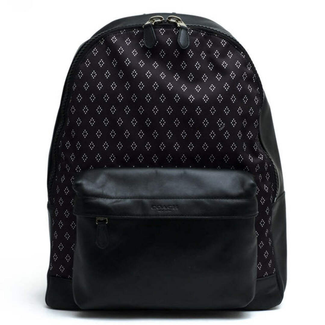 コーチ／COACH リュック バッグ バックパック メンズ 男性 男性用ナイロン レザー 革 本革 ネイビー 紺  F11271 Charles Backpack With Diamond Foulard チャールズ バックパック ダイヤモンド フーラード ダイヤモンド柄プリント ノートPC収納可