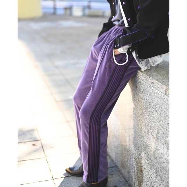 Needles トラックパンツ ベロア サイズM | legaleagle.co.nz