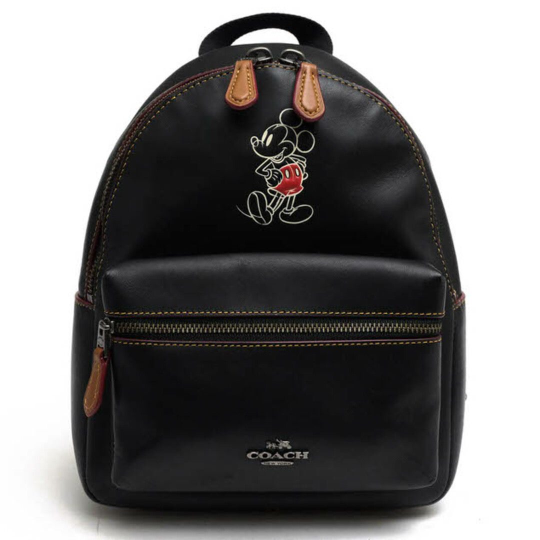 コーチ／COACH リュック バッグ バックパック レディース 女性 女性用レザー 革 本革 ブラック 黒 F59837 Mini Charlie  Leather Backpack チャーリー バックパック ミッキーマウス デイパック | フリマアプリ ラクマ