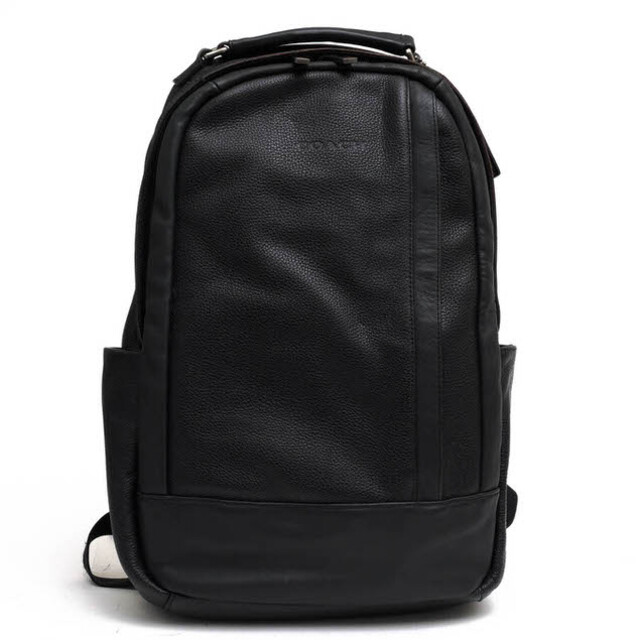 コーチ／COACH リュック バッグ バックパック メンズ 男性 男性用レザー 革 本革 ブラック 黒  F71060 Camden Leather Backpack カムデン シボ革 シュリンクレザー デイパック