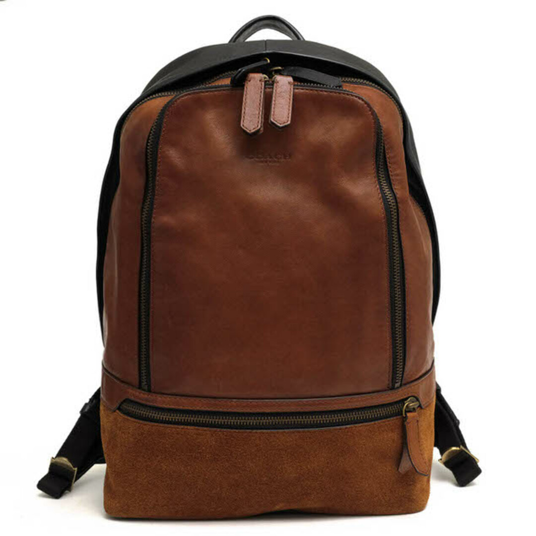 コーチ／COACH リュック バッグ バックパック メンズ 男性 男性用レザー 革 本革 ブラウン 茶  F71425 Bleecker Traveler Backpack In Mixed Leather ブリーカー トラベラー デイパック ノートPC収納可バッグ