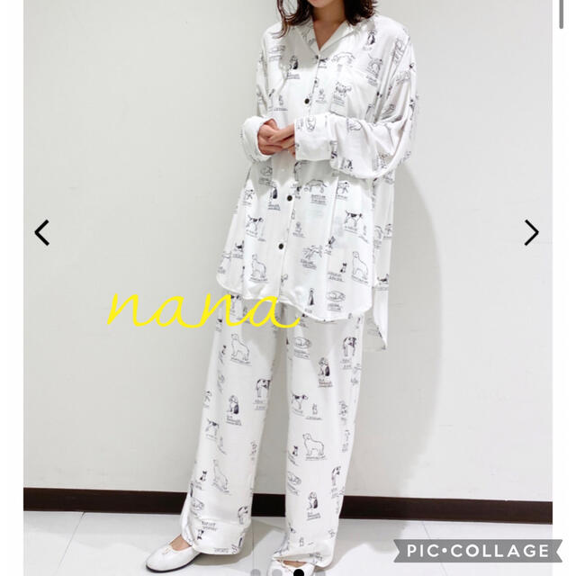 ドッグモチーフ上下セット♡オフホワイト | フリマアプリ ラクマ ドッグモチーフ上下セット♡オフホワイト | フリマアプリ ラクマ