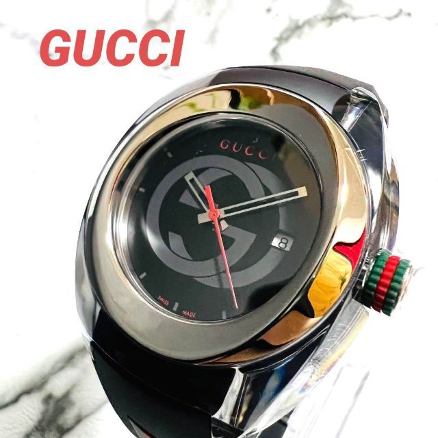 新品未使用】グッチ GUCCI クォーツ腕時計 ユニセックス YA137101-