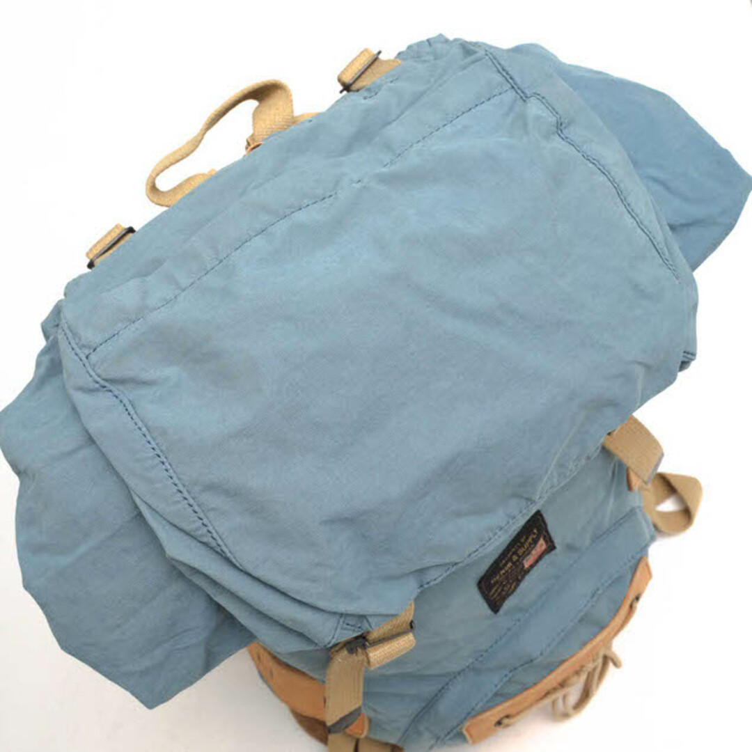 デニム＆サプライ／DENIM＆SUPPLY リュック バッグ バックパック メンズ 男性 男性用コットン 綿 キャンバス レザー 革 ブルー 青  デイパック ヴィンテージ加工 メンズのバッグ(バッグパック/リュック)の商品写真