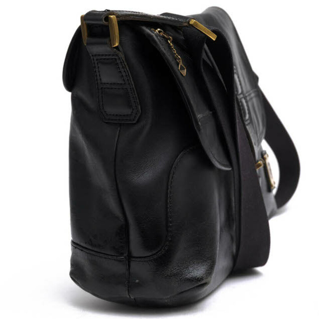 ディーゼル／DIESEL バッグ ショルダーバッグ 鞄 メンズ 男性 男性用レザー 革 本革 ブラック 黒 フラップ式 メッセンジャーバッグ