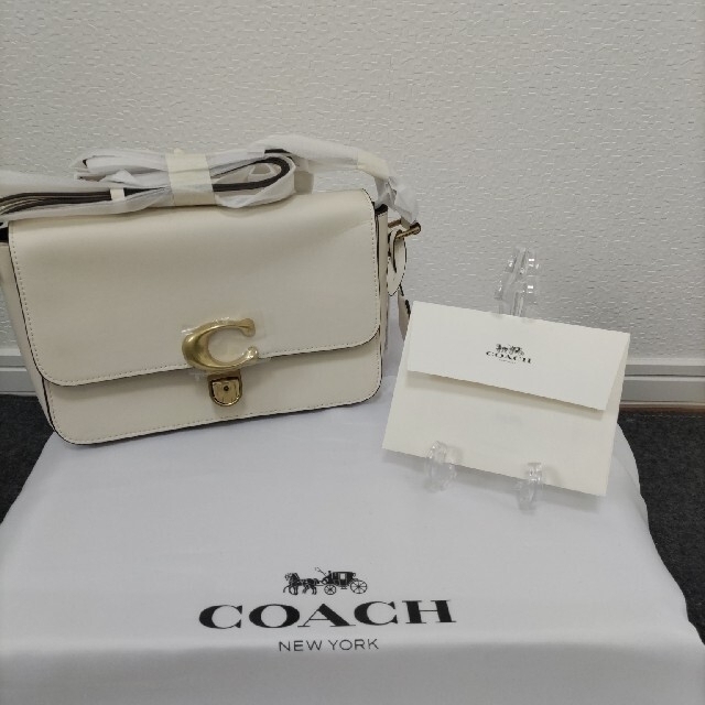 COACH コーチ ストゥディオ レザー ショルダーバッグ ホワイト