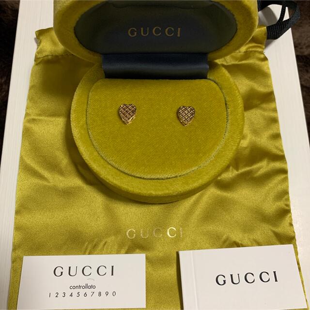 Gucci - GUCCI グッチ ピアス　ハート　イエローゴールド　18 KT 2022
