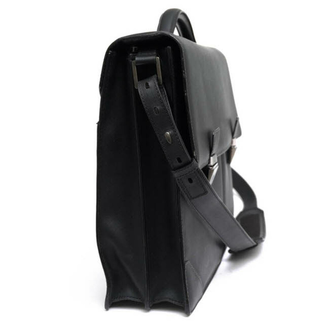 Dunhill(ダンヒル)のダンヒル／Dunhill バッグ ブリーフケース ビジネスバッグ 鞄 ビジネス メンズ 男性 男性用レザー 革 本革 ブラック 黒  フラップ式 2WAY ショルダーバッグ メンズのバッグ(ビジネスバッグ)の商品写真