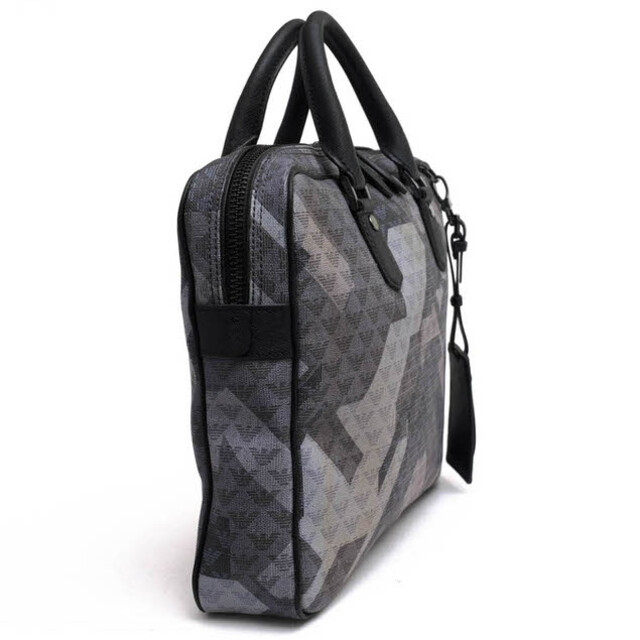 アルマーニ／EMPORIO ARMANI バッグ ブリーフケース ビジネスバッグ 鞄 ビジネス メンズ 男性 男性用PVC レザー 革 グレー 灰色  Y4P053 YN48J 2
