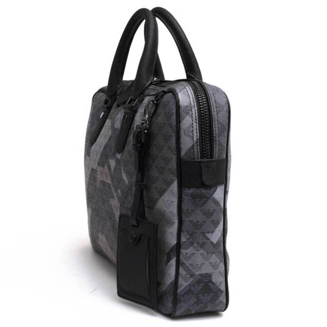 アルマーニ／EMPORIO ARMANI バッグ ブリーフケース ビジネスバッグ 鞄 ビジネス メンズ 男性 男性用PVC レザー 革 グレー 灰色  Y4P053 YN48J 3