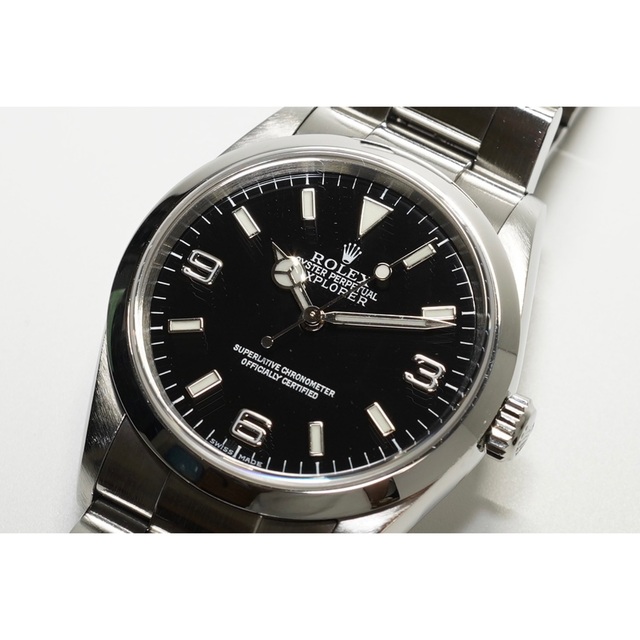 ROLEX(ロレックス)の【週末限定】ロレックス エクスプローラー１ 114270 P番 王冠透かし有り メンズの時計(腕時計(アナログ))の商品写真