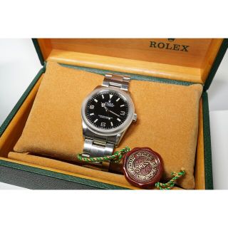 ロレックス(ROLEX)の【週末限定】ロレックス エクスプローラー１ 114270 P番 王冠透かし有り(腕時計(アナログ))