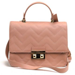 フルラ(Furla)のフルラ／FURLA バッグ ハンドバッグ 鞄 トートバッグ レディース 女性 女性用レザー 革 本革 ピンク  BELLA S TOP HANDLE ベッラ キルティング 2WAY ショルダーバッグ(ハンドバッグ)