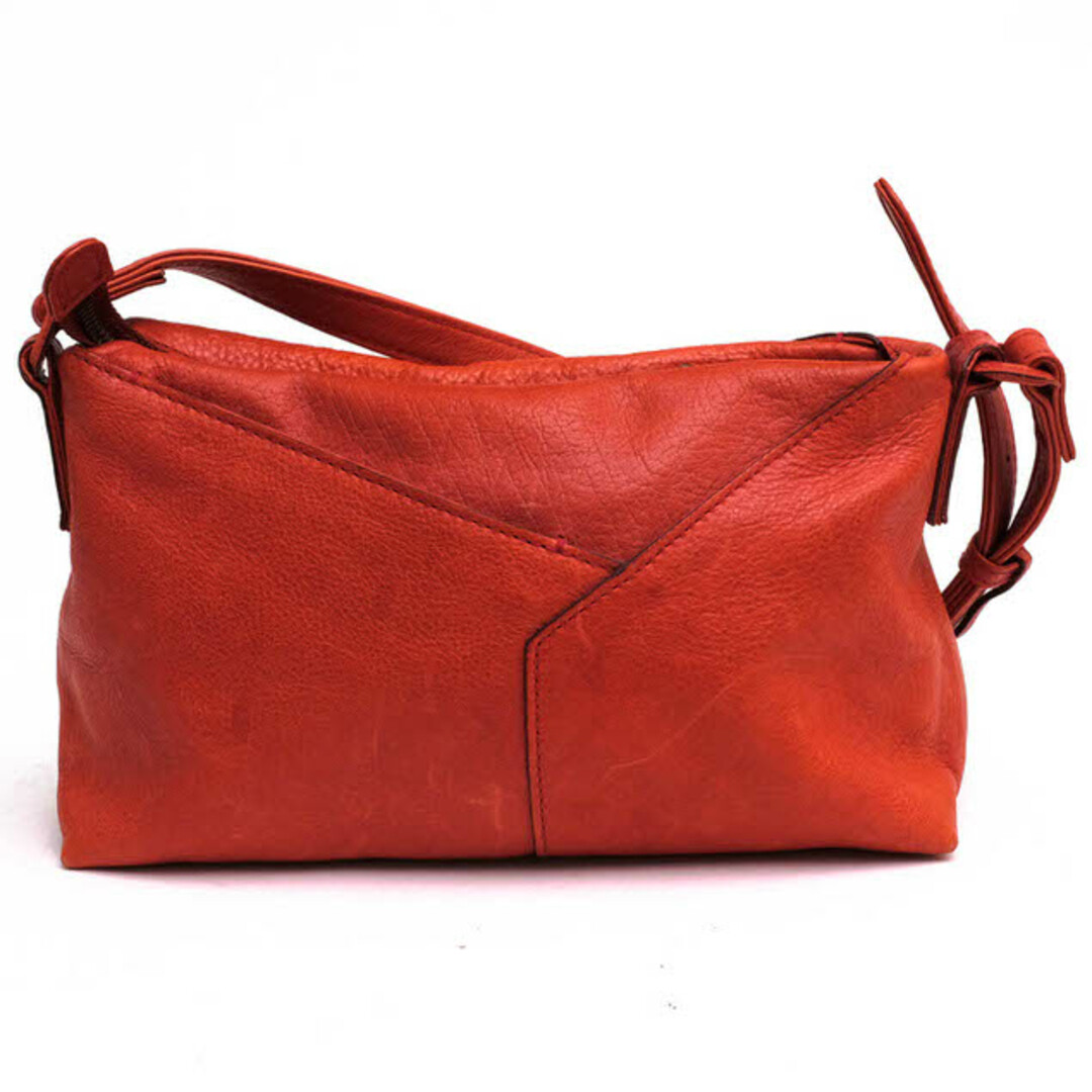 ゲンテン／ バッグ ショルダーバッグ 鞄 レディース 女性 女性用レザー 革 本革 レッド 赤 パッチワーク