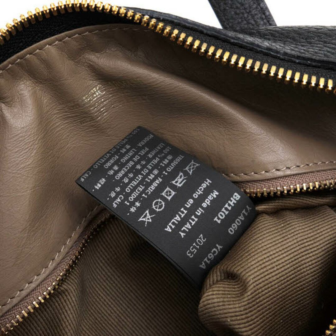 アルマーニ/GIORGIO ARMANI バッグ ハンドバッグ 鞄 トートバッグ レディース 女性 女性用レザー 革 本革 ブラック 黒 Y1A060 YC61A シボ革 シュリンクレザー ミニボストン