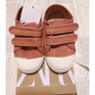 ザラキッズ(ZARA KIDS)の《未使用》ZARA BABY コットンスニーカー 14cm(スニーカー)