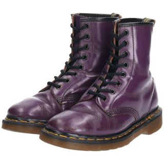 ドクターマーチン(Dr.Martens)の古着 ドクターマーチン Dr.Martens 8ホールブーツ 英国製 UK4 レディース22.5cm /saa006594(ブーツ)