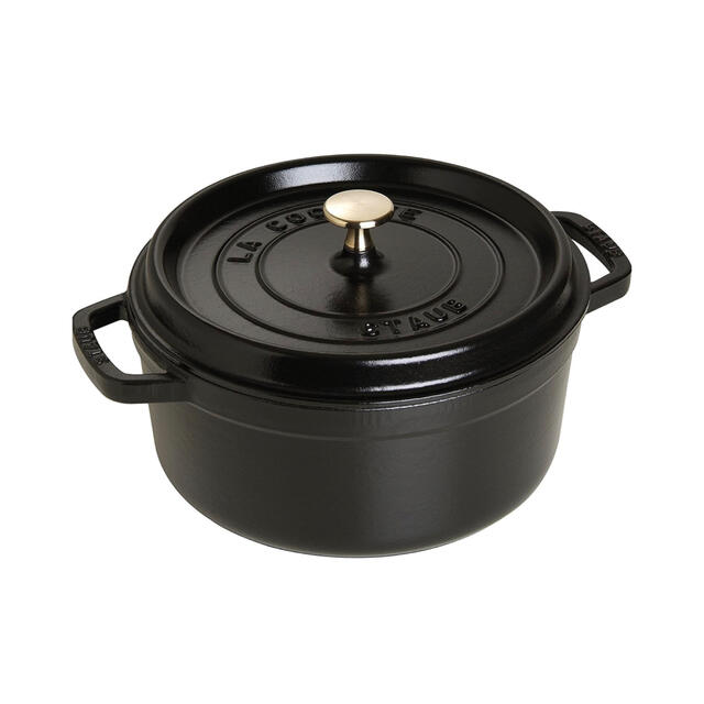 staub ストウブ 「 ピコ ココット ラウンド ブラック 20cm 」