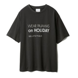 ジェラートピケ(gelato pique)のジェラートピケ ユニセックス ワンポイントロゴTシャツ M～L(ルームウェア)