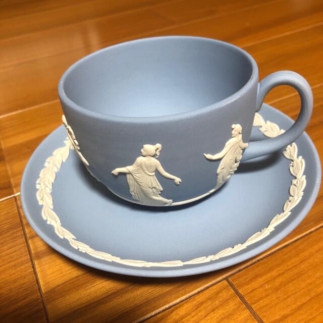 WEDGWOOD(ウェッジウッド)のウェッジウッド ジャスパー カップ＆ソーサー インテリア/住まい/日用品のキッチン/食器(グラス/カップ)の商品写真