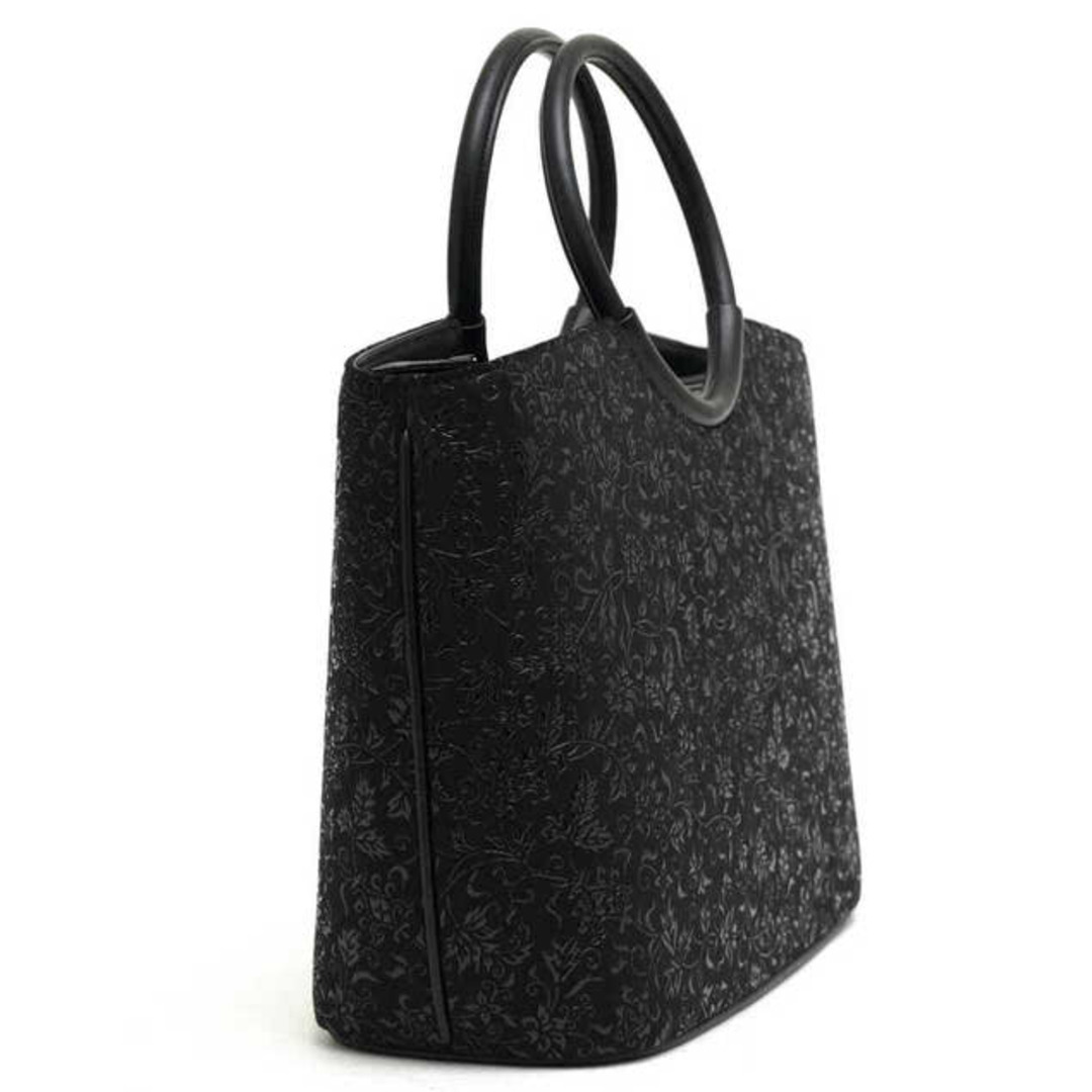 印傳屋 印伝/INDEN-YA バッグ トートバッグ 鞄 ハンドバッグ レディース 女性 女性用レザー 革 本革 ブラック 黒 6341 漆塗り