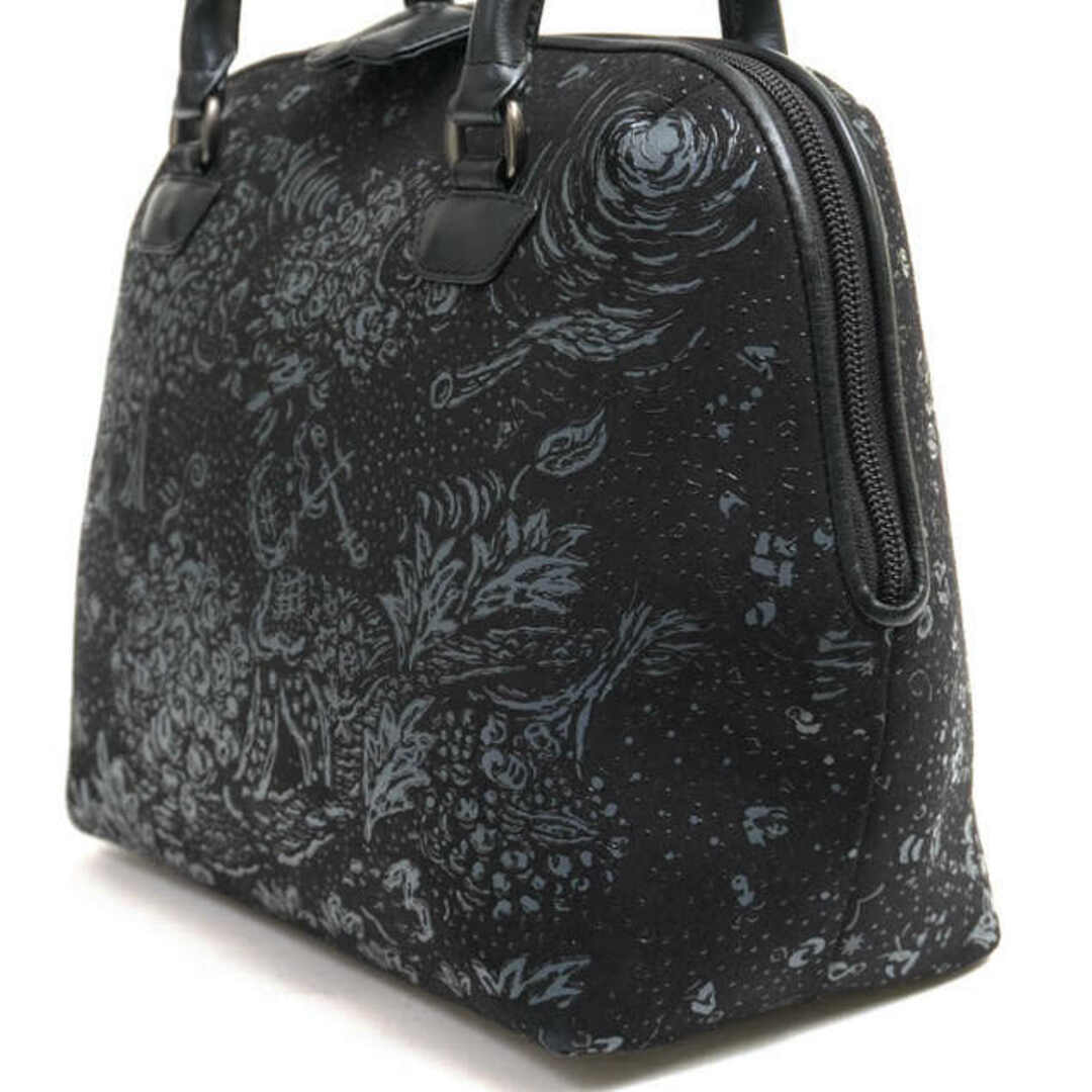 印傳屋(インデンヤ)の印傳屋 印伝／INDEN-YA バッグ ハンドバッグ 鞄 トートバッグ レディース 女性 女性用レザー 革 本革 ブラック 黒  レディースのバッグ(ハンドバッグ)の商品写真