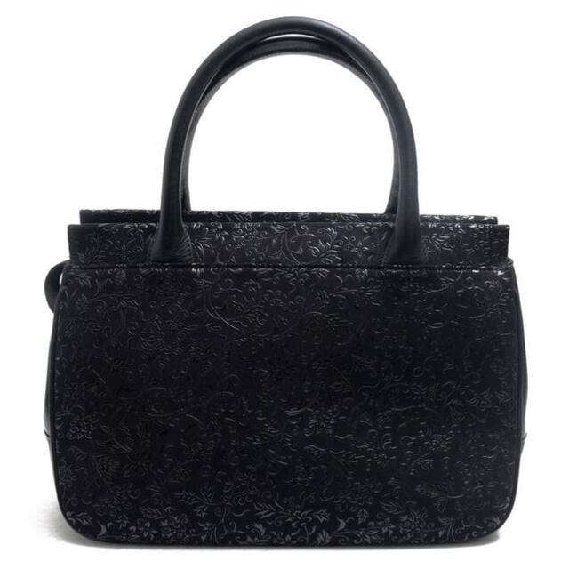 印傳屋 印伝／INDEN-YA バッグ ハンドバッグ 鞄 トートバッグ レディース 女性 女性用レザー 革 本革 ブラック 黒
