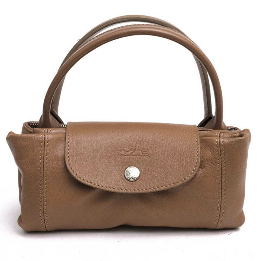 LONGCHAMP(ロンシャン)のロンシャン／Longchamp バッグ ハンドバッグ 鞄 トートバッグ レディース 女性 女性用レザー 革 本革 ブラウン 茶  ル・プリアージュ キュイール LE PLIAGE CUIR 2WAY ショルダーバッグ レディースのバッグ(ハンドバッグ)の商品写真