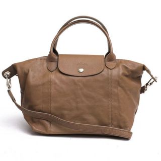 ロンシャン(LONGCHAMP)のロンシャン／Longchamp バッグ ハンドバッグ 鞄 トートバッグ レディース 女性 女性用レザー 革 本革 ブラウン 茶  ル・プリアージュ キュイール LE PLIAGE CUIR 2WAY ショルダーバッグ(ハンドバッグ)