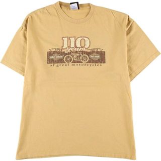 ハーレーダビッドソン Tシャツ・カットソー(メンズ)(イエロー/黄色系