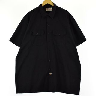 ディッキーズ(Dickies)の古着 ディッキーズ Dickies 半袖 ワークシャツ メンズXXL /eaa252172(シャツ)