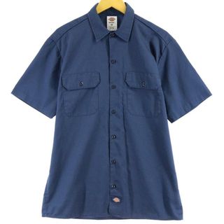 ディッキーズ(Dickies)の古着 ディッキーズ Dickies 半袖 ワークシャツ メンズL /eaa251704(シャツ)