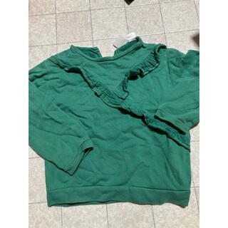 ザラキッズ(ZARA KIDS)のZARA  キッズ　グリーン　緑　104センチ　(Tシャツ/カットソー)